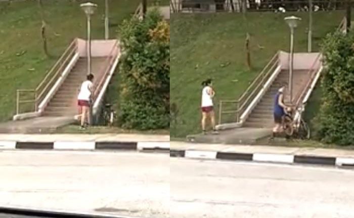 rental bicycle singapore crime vandalism drain