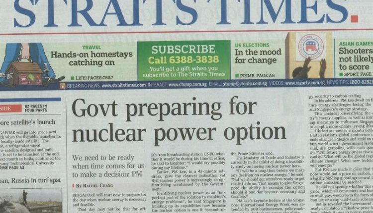 singapore nuclear energy